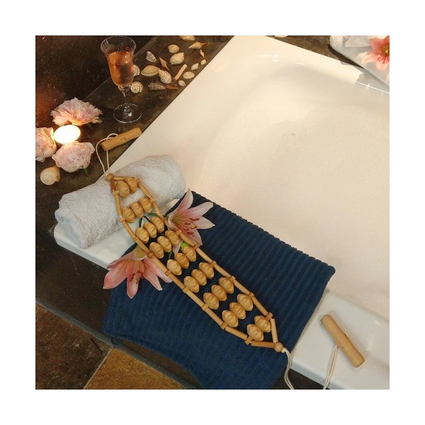 Massageband, 470 mm Rollfläche aus Holz 112 cm