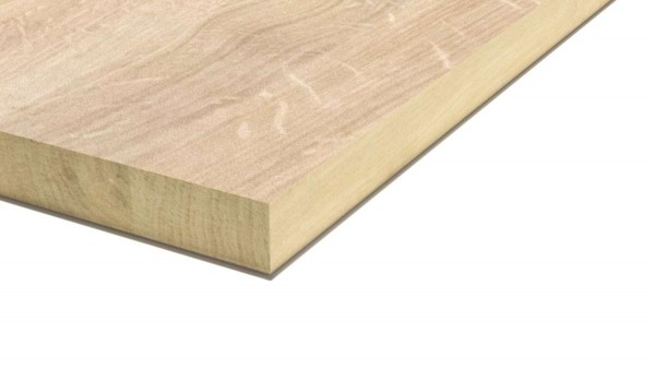 LARBON Massivholzplatte Eiche Treppenstufenplatte DL A/B 40x1200x650