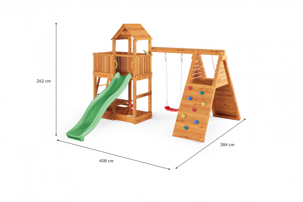 Fungoo Fluppi Teak lasiert, Rutsche 2,20 mtr