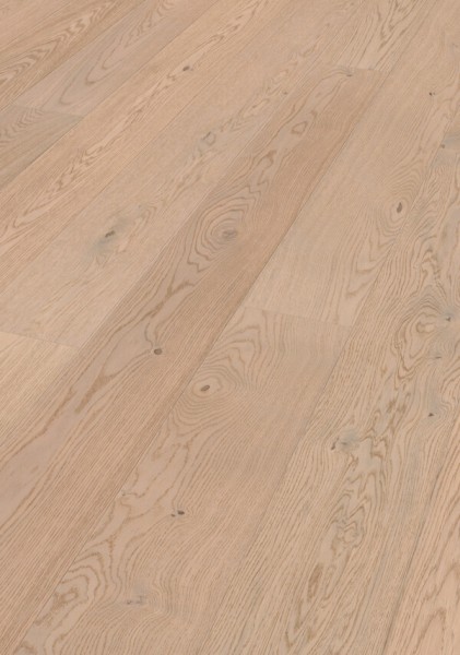 Meister Lindura - Holzboden HD 400 ultramattlackiert - 8937 - Eiche lebhaft cremeweiß, Breite 205 mm