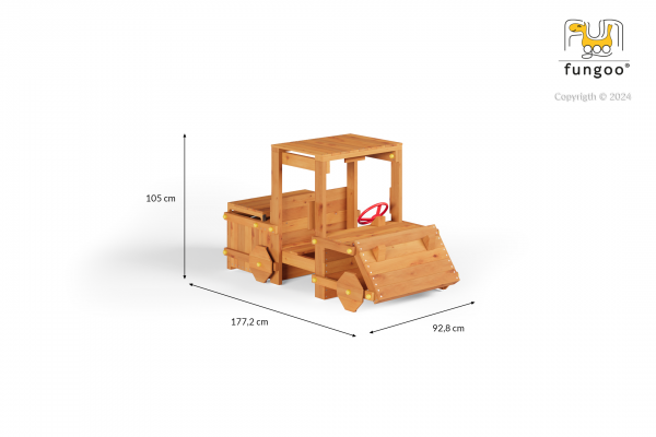 Fungoo Garden Buggy teak painted