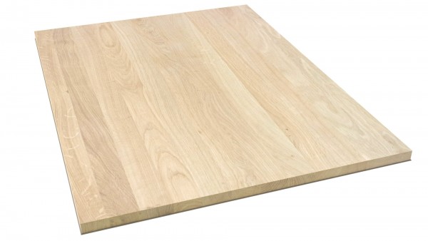 LARBON Massivholzplatte Eiche Möbelbauplatte DL A/BC foliert 26x2400x1210