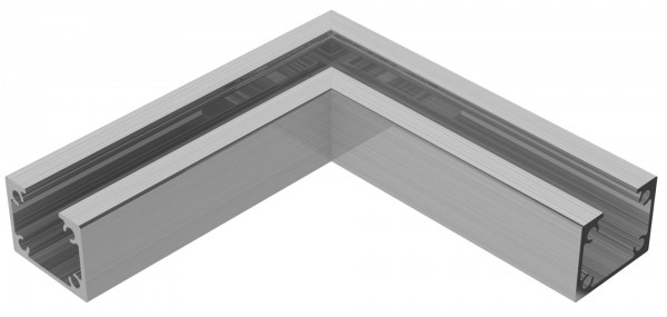 Ferax Eckverbinder für TUKON-Alu-Systemschienen, für 50 mm Profile