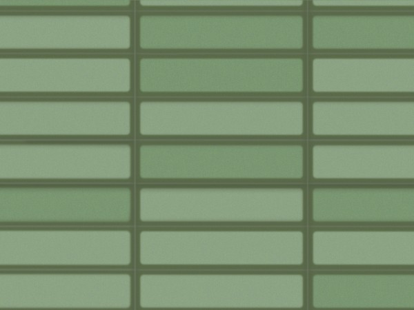 Revet Wandfliese Butcherblock Green High Gloss