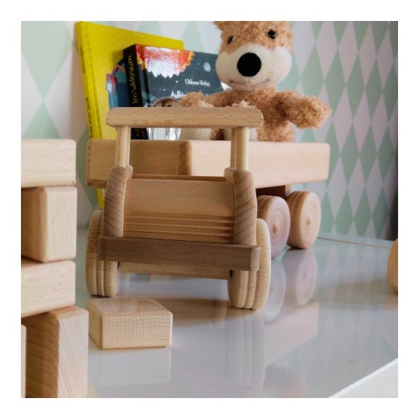 Kleiner Lastwagen aus Holz 21,5 cm