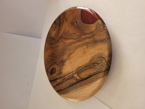 Holzschale Unikat handgefertigt Nussbaum / Epoxy