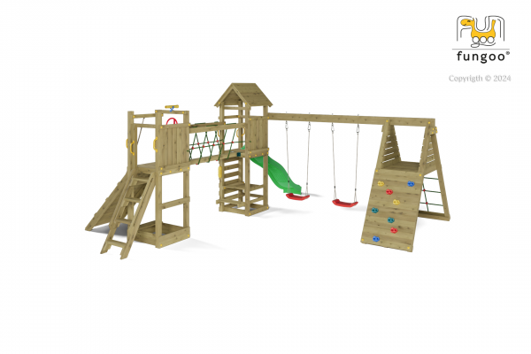 Fungoo Carnival Kdi grün imprg. Rutsche 2,20 mtr