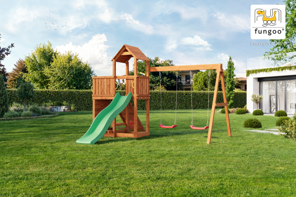 Fungoo Floppi Teak lasiert, Rutsche 2,20 mtr