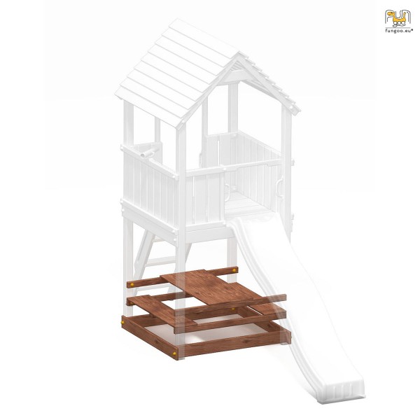 Fungoo Free Time Module für Joy,My House,My Side,My Space XL / teakfarben imprägniert (nur Sitzfläch