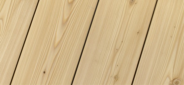 Terrassendiele Glattkantbretter sib. Lärche, beidseitig glatt, 27 x 142 mm
