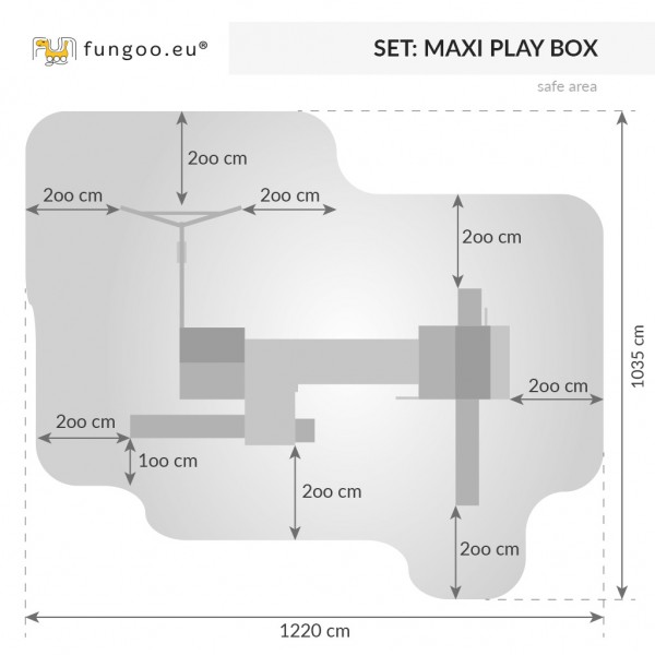 Fungoo Kombination Maxi Set Play Box (My Side - Fortress - Toybox - Rainbow - Move+)