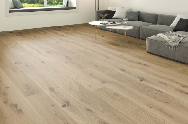 Parkettboden LIFE Eiche Natur 1-Stab Impuls ungefast Twist PLUS matt lack. gebürs. 2205x176x12mm