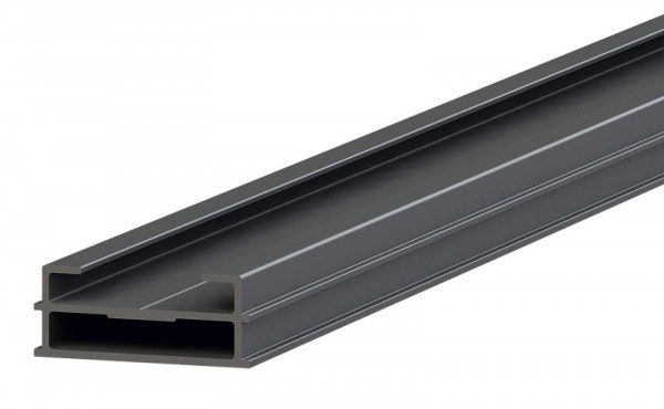 Ferax TUKON-Alu-Basischiene 2,40 m flach, 26 mm Höhe, pressblank