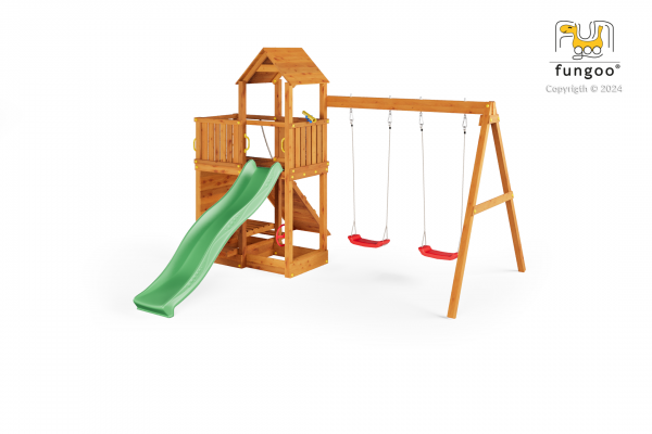 Fungoo Floppi Teak lasiert, Rutsche 2,20 mtr