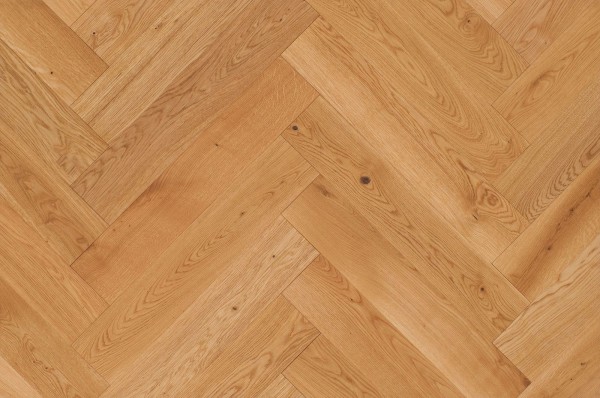 Mefo Manufaktur Fischgrätparkett 90° Eiche Nut & Feder, Sortierung Natur