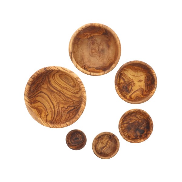 Schüssel-Set Olivenholz Ø 5,5–15,5 cm