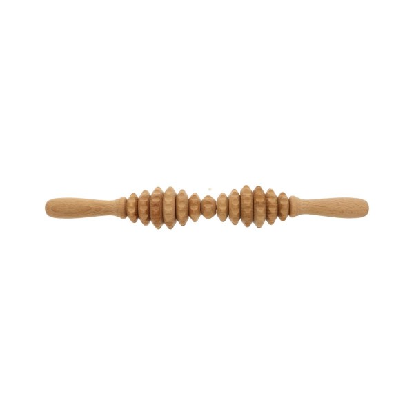 Massageroller Langform aus Holz 40 cm
