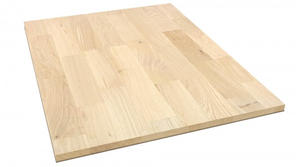 LARBON Massivholzplatte Wildeiche 40 x 5000 x 650 mm keilgezinkt