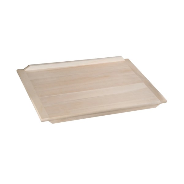 Backbrett mit Anschlagleisten Pappelholz ca. 80 cm