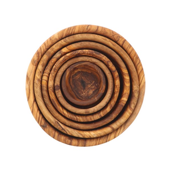 Schüssel-Set Olivenholz Ø 5,5–15,5 cm