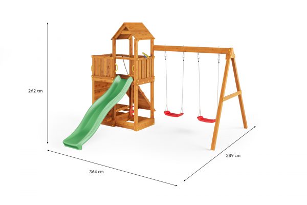 Fungoo Floppi Teak lasiert, Rutsche 2,20 mtr