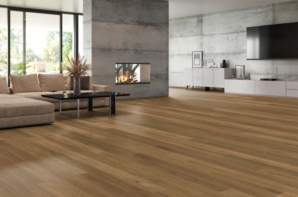 Tilo Puristico Trend Eiche Caramel, gefast (2V), gebürstet, Balance, thermobehandelt, Natur geölt
