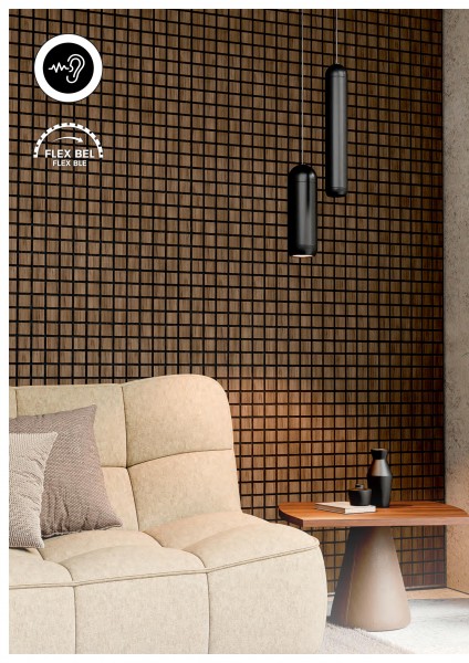 Acous Blockbuster - Wandakustikelement ACO1BS Eiche hellbraun 10,3x610x610 mm