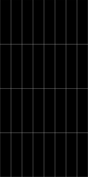 Revet Wandfliese Butcherblock Black High Gloss