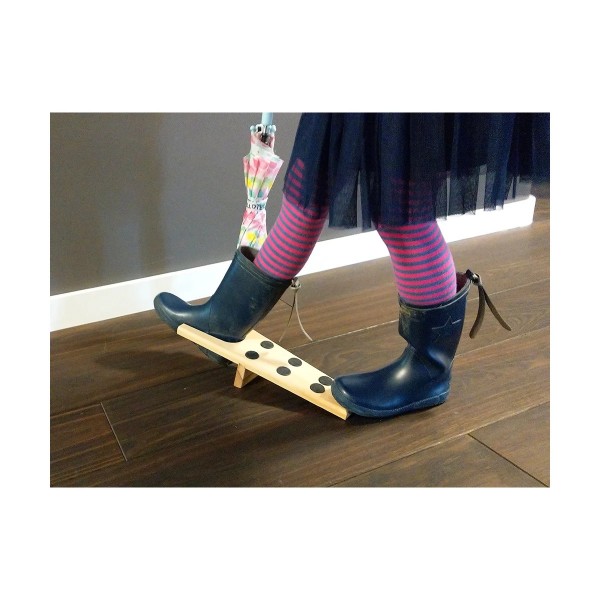 Stiefelknecht Anti-Rutsch-Gumminoppen Buchenholz