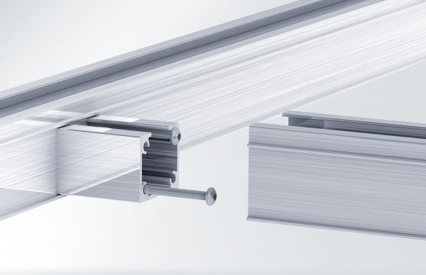 Ferax Aluminium-Querverbinder für TUKON-Alu-Systemschienen, für 26 mm Profile