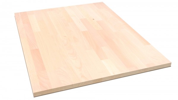 LARBON Massivholzplatte Buche 19 mm foliert gedämpft keilgezinkt A/B Qualität