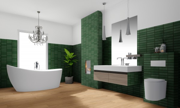 Revet Wandfliese Butcherblock Green High Gloss