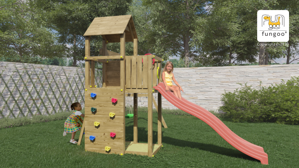 Fungoo Boomer 3 mit Schaukel und Rutsche